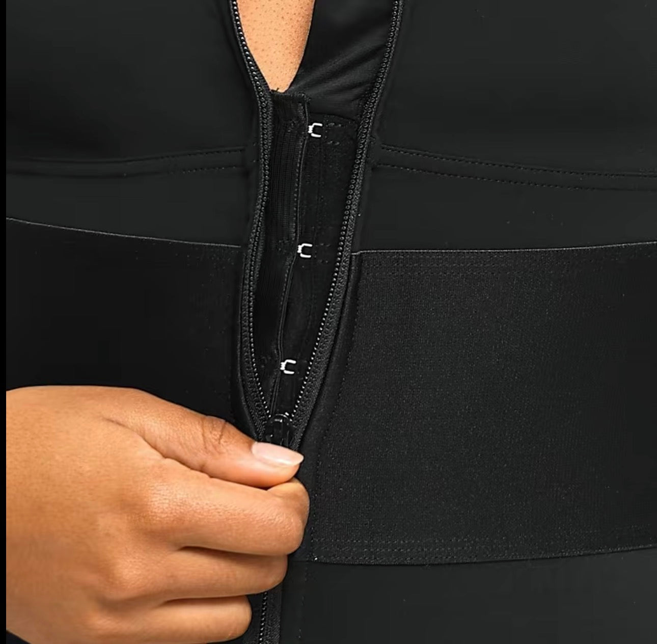 AirSlim™ ElasticFuse Zip Front Shapewear Jumpsuit – Tummy Control Waist Cincher Bodysuit for Women | Sculpting One-Piece Yoga & Activewear