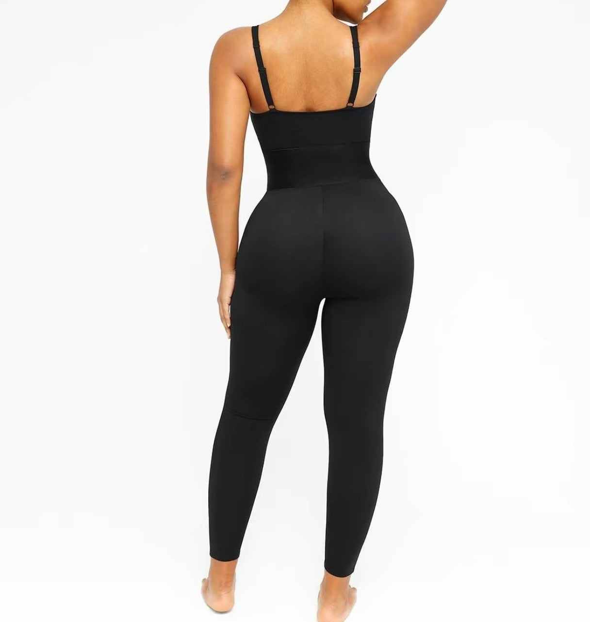 AirSlim™ ElasticFuse Zip Front Shapewear Jumpsuit – Tummy Control Waist Cincher Bodysuit for Women | Sculpting One-Piece Yoga & Activewear