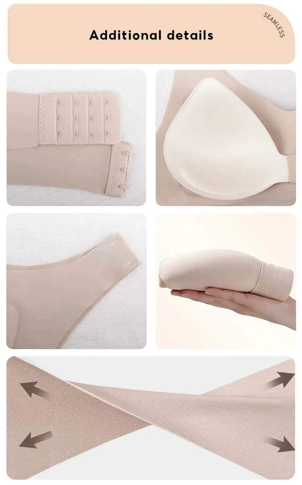 Women’s Posture Support & Shaping Bra Wireless, Comfortable & Breathable