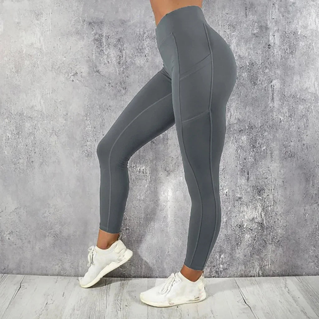 Yoga Fitness High Waist Leggings with Pocket