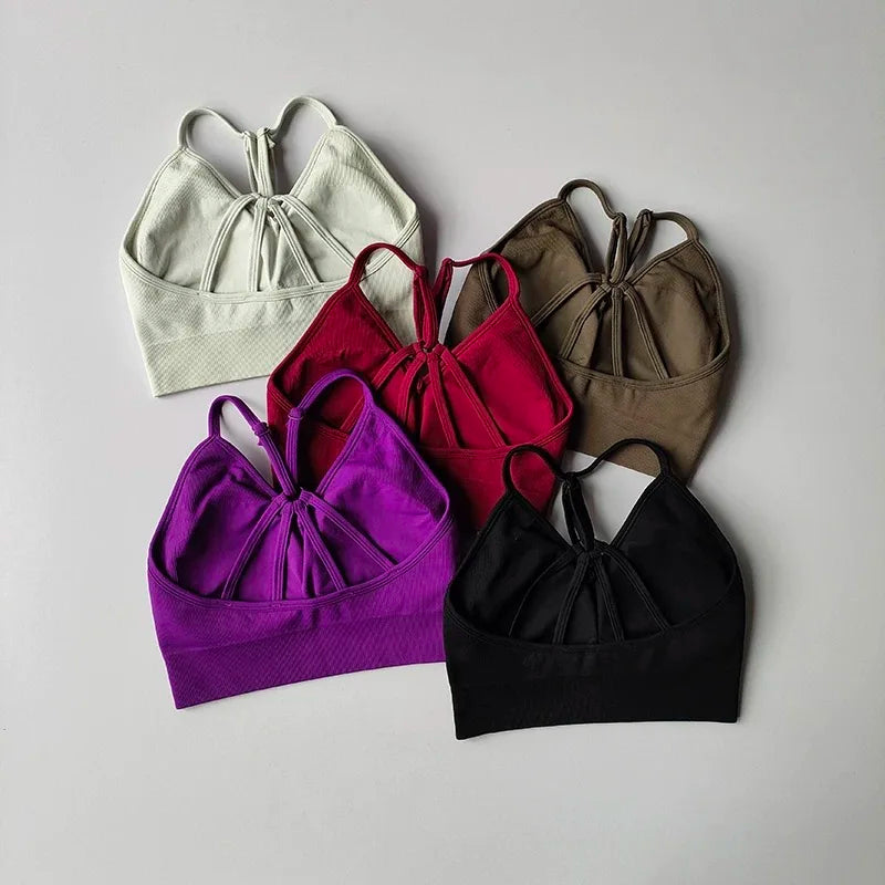 Seamless High-Waist Scrunch Leggings & Sports Bra Set