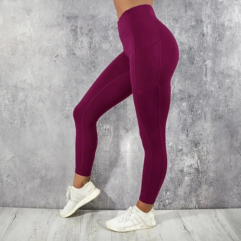 Yoga Fitness High Waist Leggings with Pocket