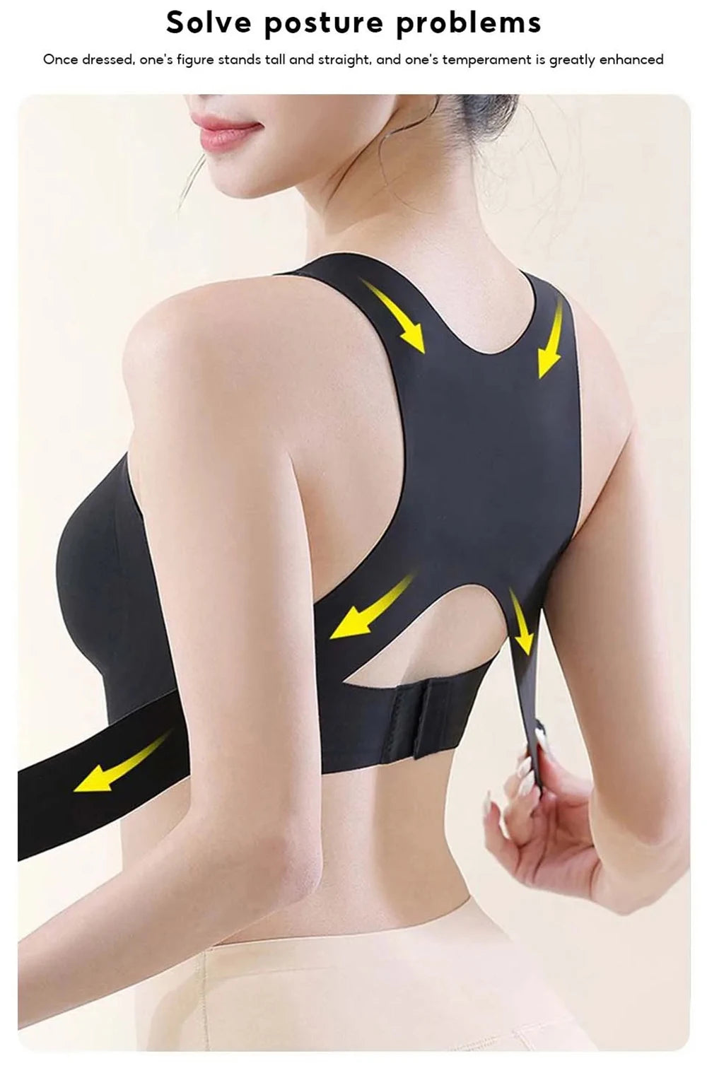 Women’s Posture Support & Shaping Bra Wireless, Comfortable & Breathable