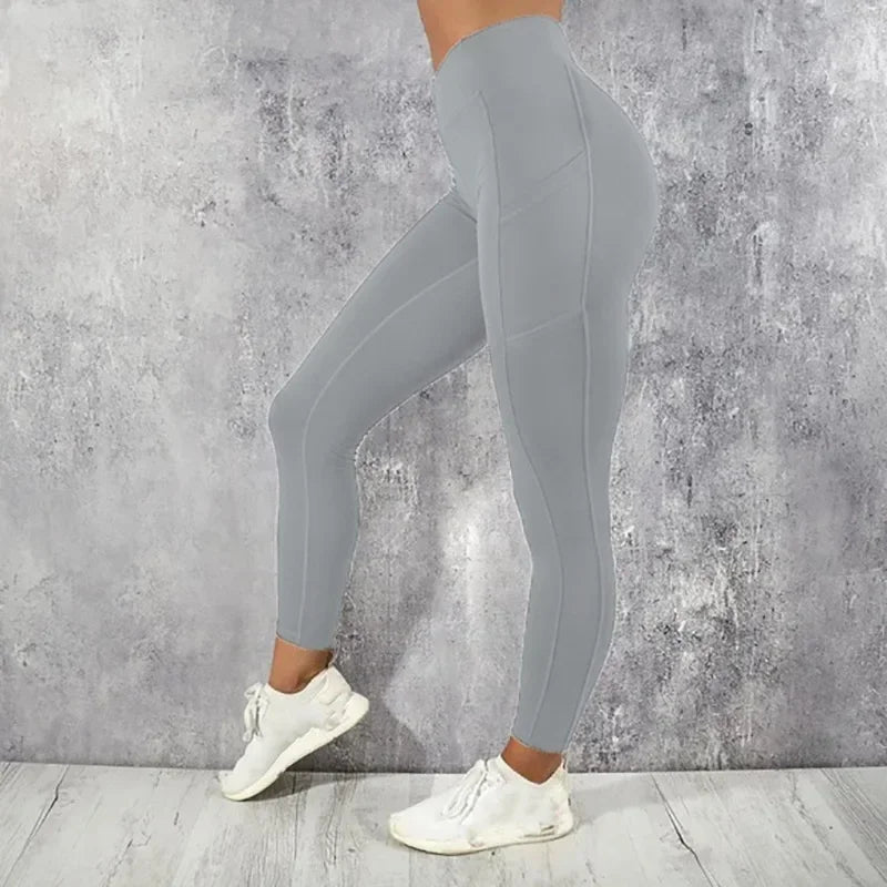 Yoga Fitness High Waist Leggings with Pocket